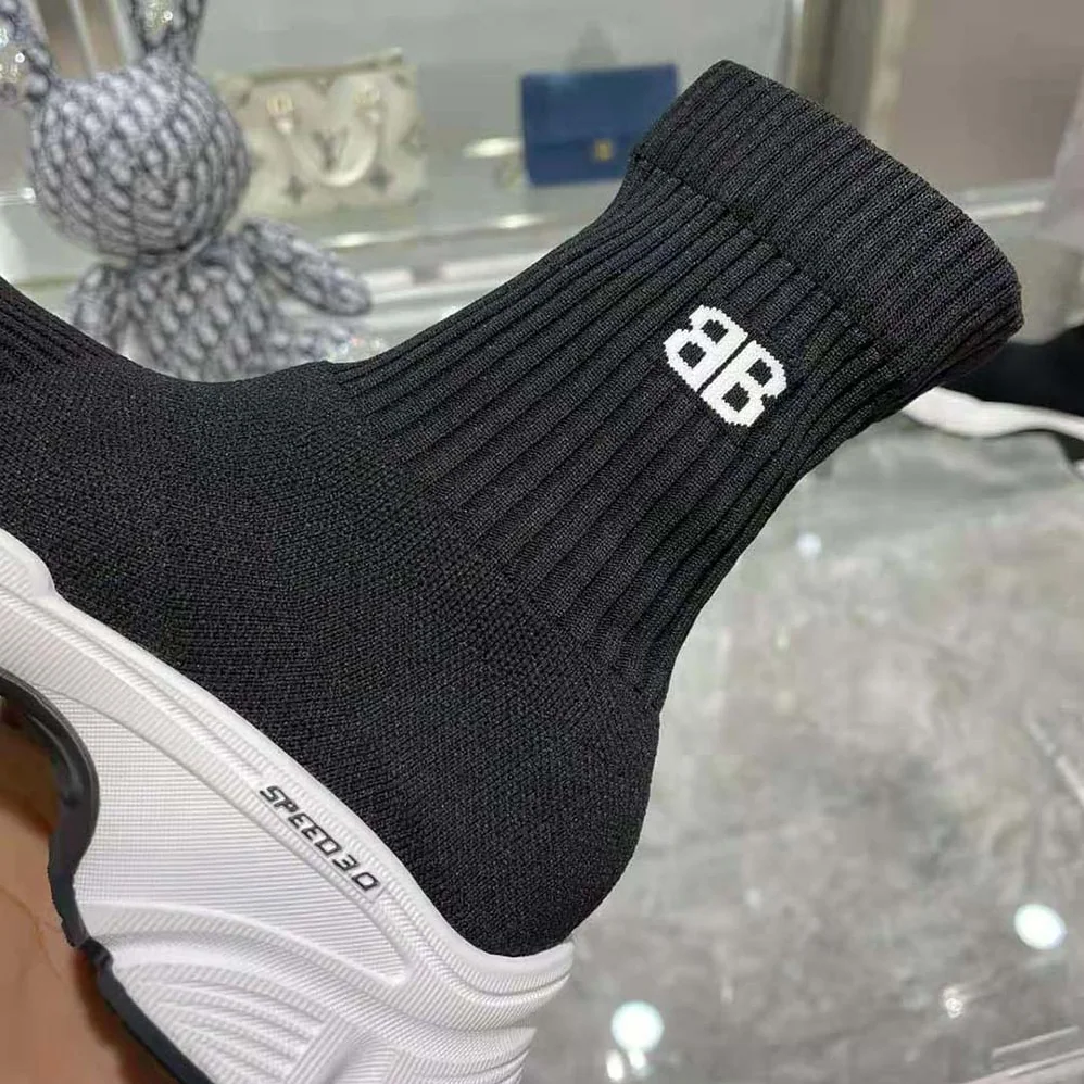 Balenciaga Speed 3.0 Sneaker in Black Recycled Knit for Women Balenciaga Speed 3.0 Sneaker in Black Recycled Knit for Women