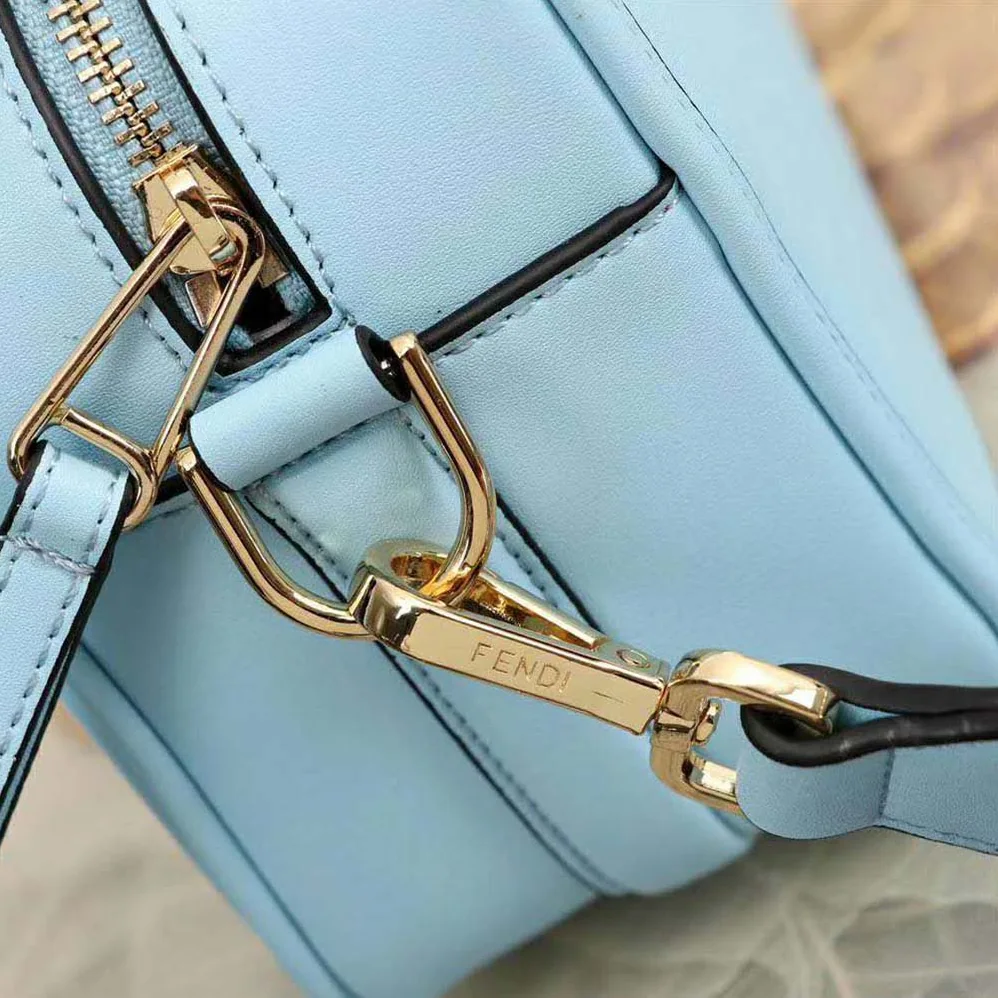 Fendi Camera Case Leather Bag for Women in Blue