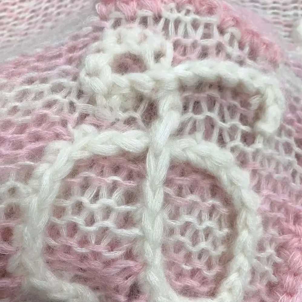 Loewe Anagram Sweater in Mohair for Women in Pink Loewe Anagram Sweater in Mohair for Women in Pink