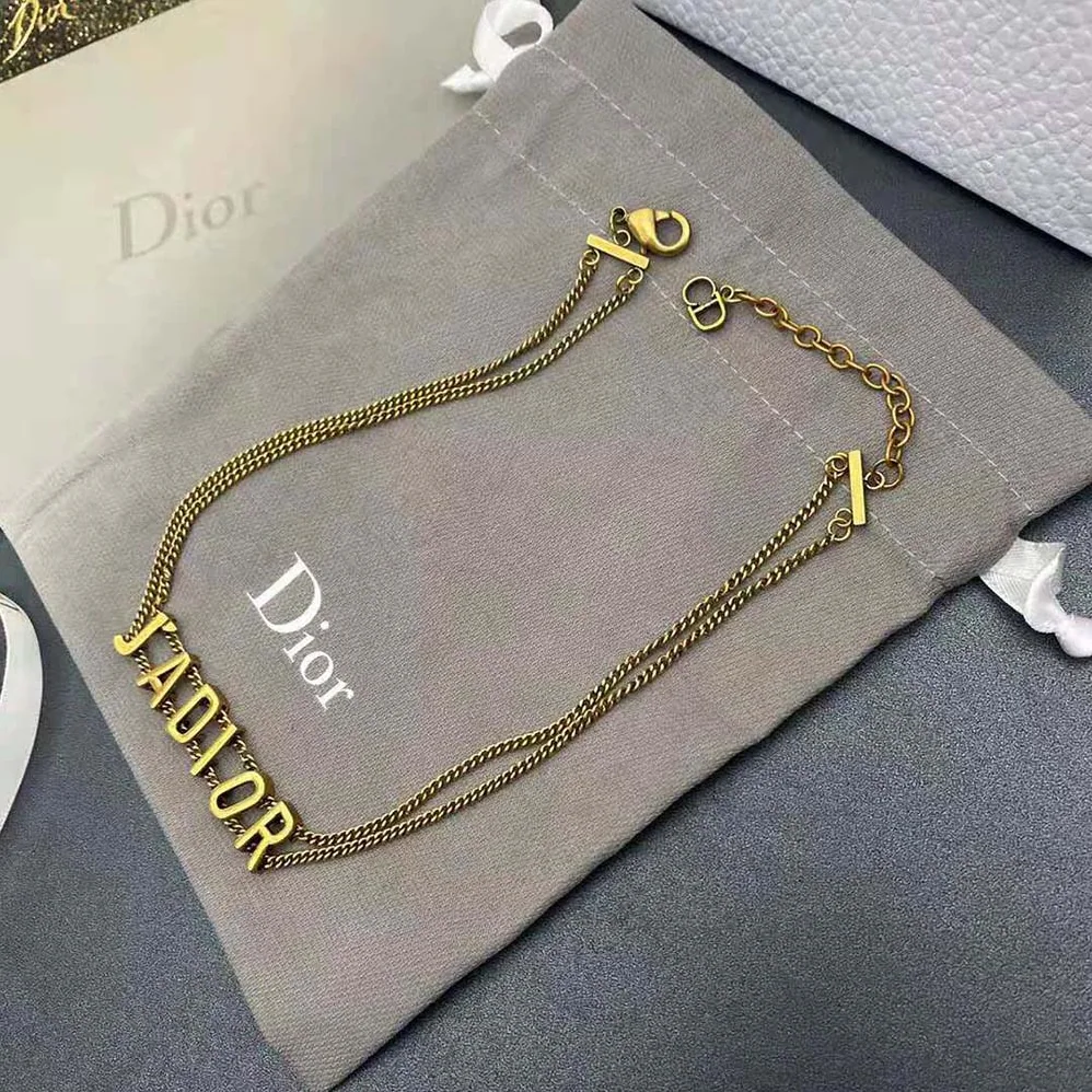 Dior J'Adior Choker Antique Gold for Women in Finish Metal