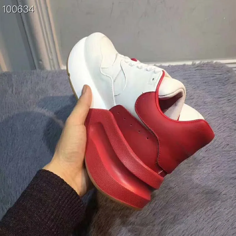 Alexander Mcqueen Oversized Runner 50mm Heel Hight for Unisex in Red Alexander Mcqueen Oversized Runner 50mm Heel Hight for Unisex in Red