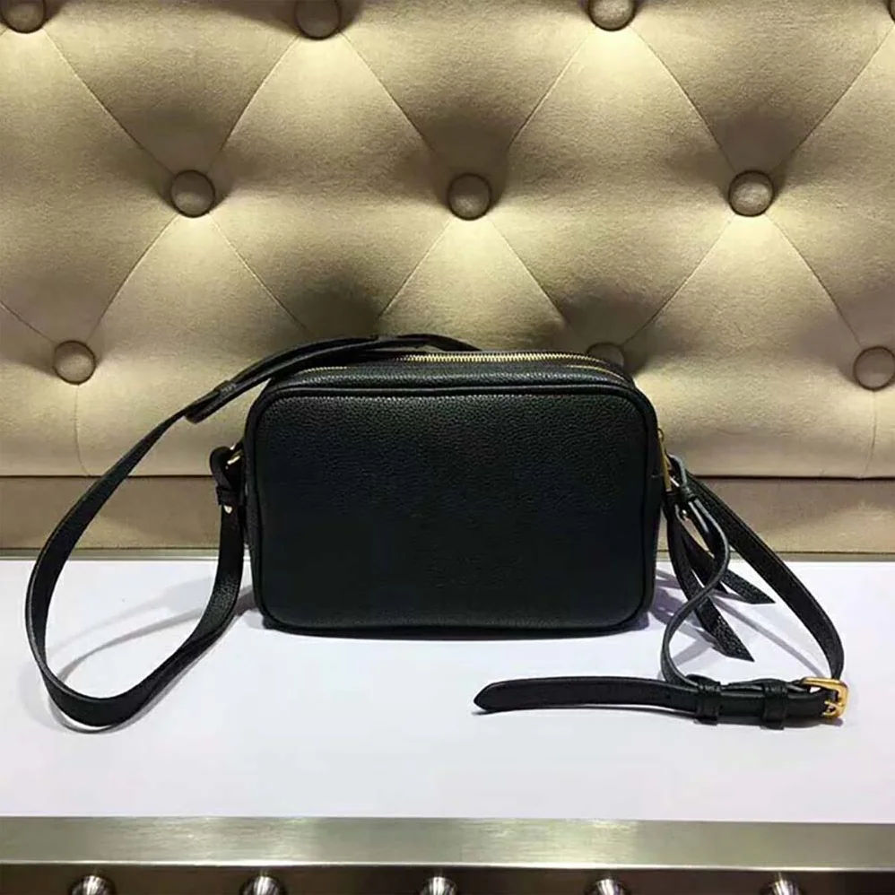 Prada Calf Leather Shoulder Bag for Women in Black