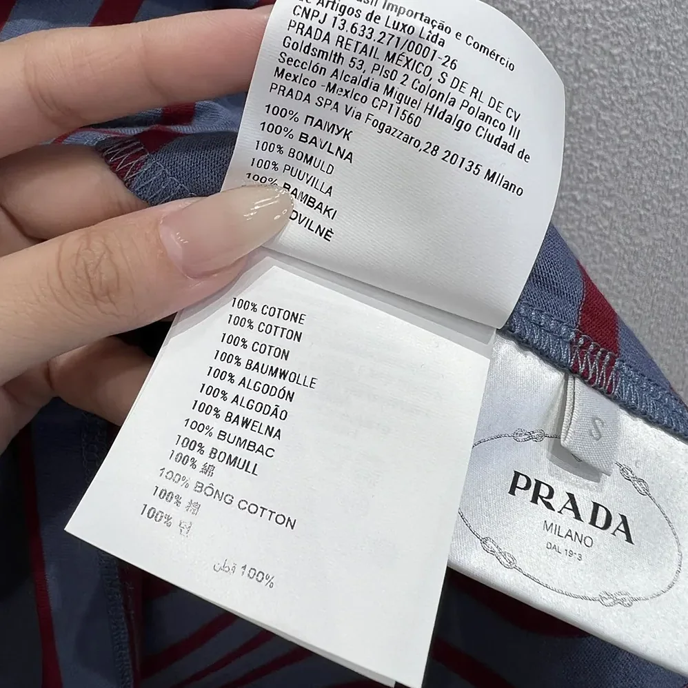 Prada Oversized Striped Jersey T for Women in Shirt Prada Oversized Striped Jersey T for Women in Shirt