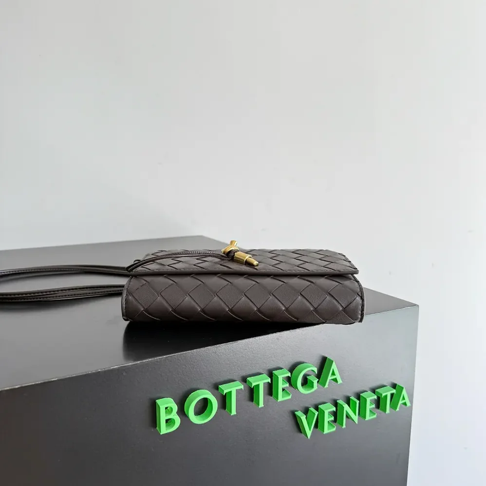 Bottega Veneta Andiamo Pouch for Women in Bordeaux Bottega Veneta Andiamo Pouch for Women in Bordeaux