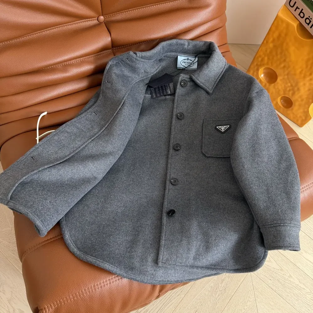 Prada Single-Breasted Double Cashwool Caban Jacket for Women Prada Single-Breasted Double Cashwool Caban Jacket for Women
