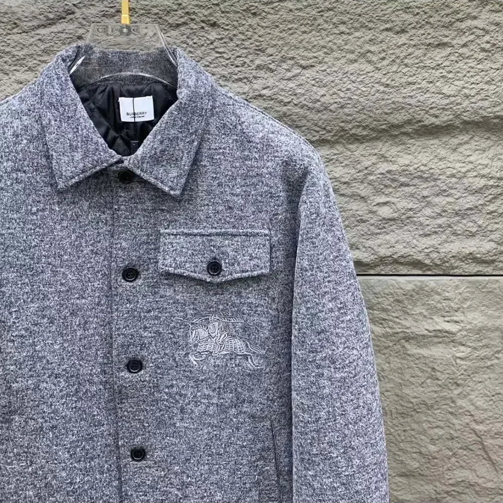 Burberry Overshirt Wool Blend with Coating for Men
