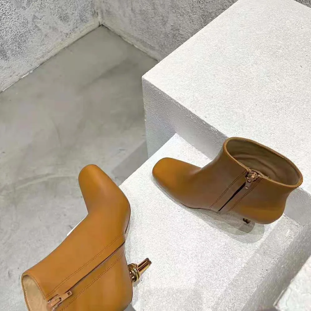 Bottega Veneta Knot Ankle Boot for Women in Brown Bottega Veneta Knot Ankle Boot for Women in Brown