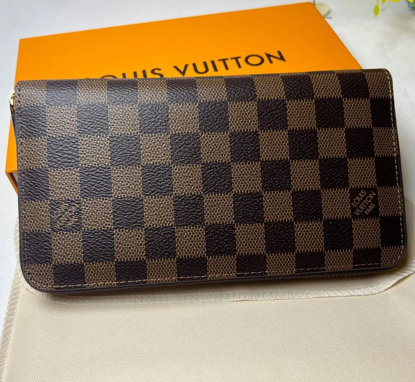 Louis Vuitton Zippy Wallet Canvas Brown Louis Vuitton Zippy Wallet Canvas Brown