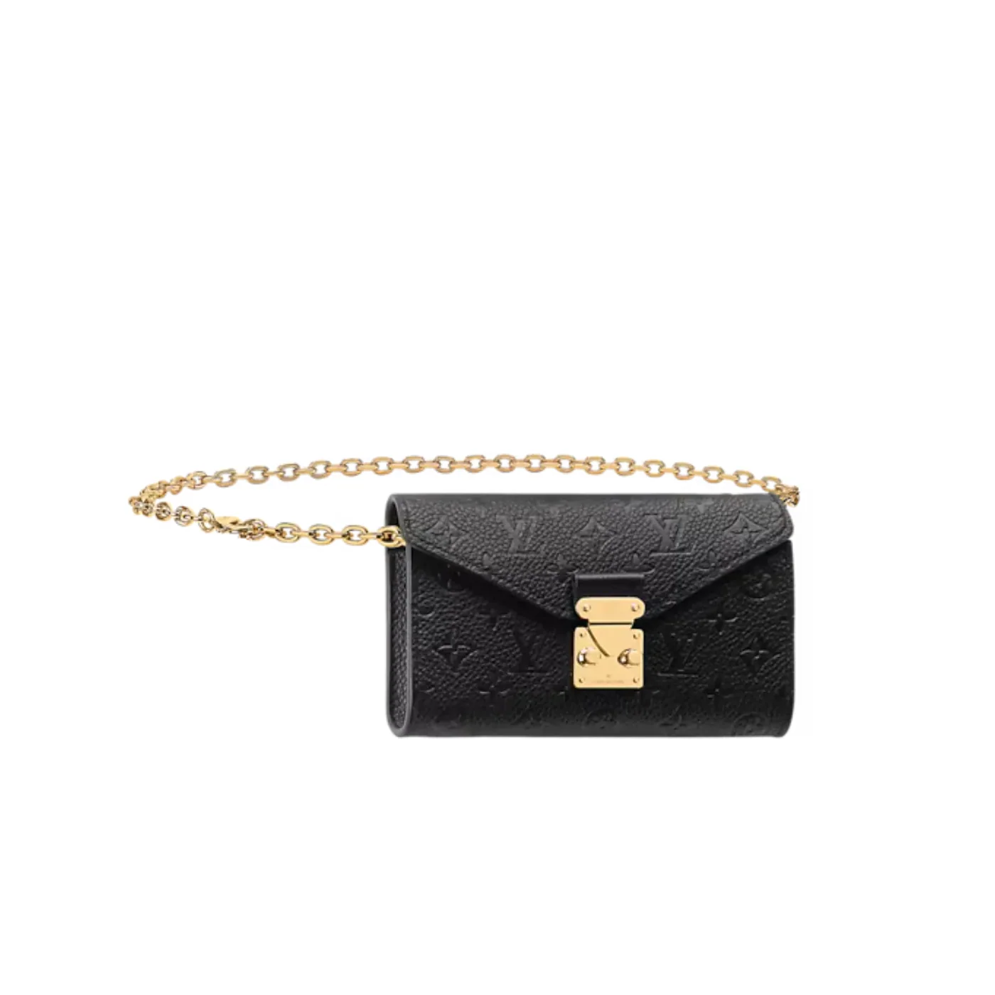 Louis Vuitton Pouch Metis Belt / Black Monogram Dune Gold Hardware