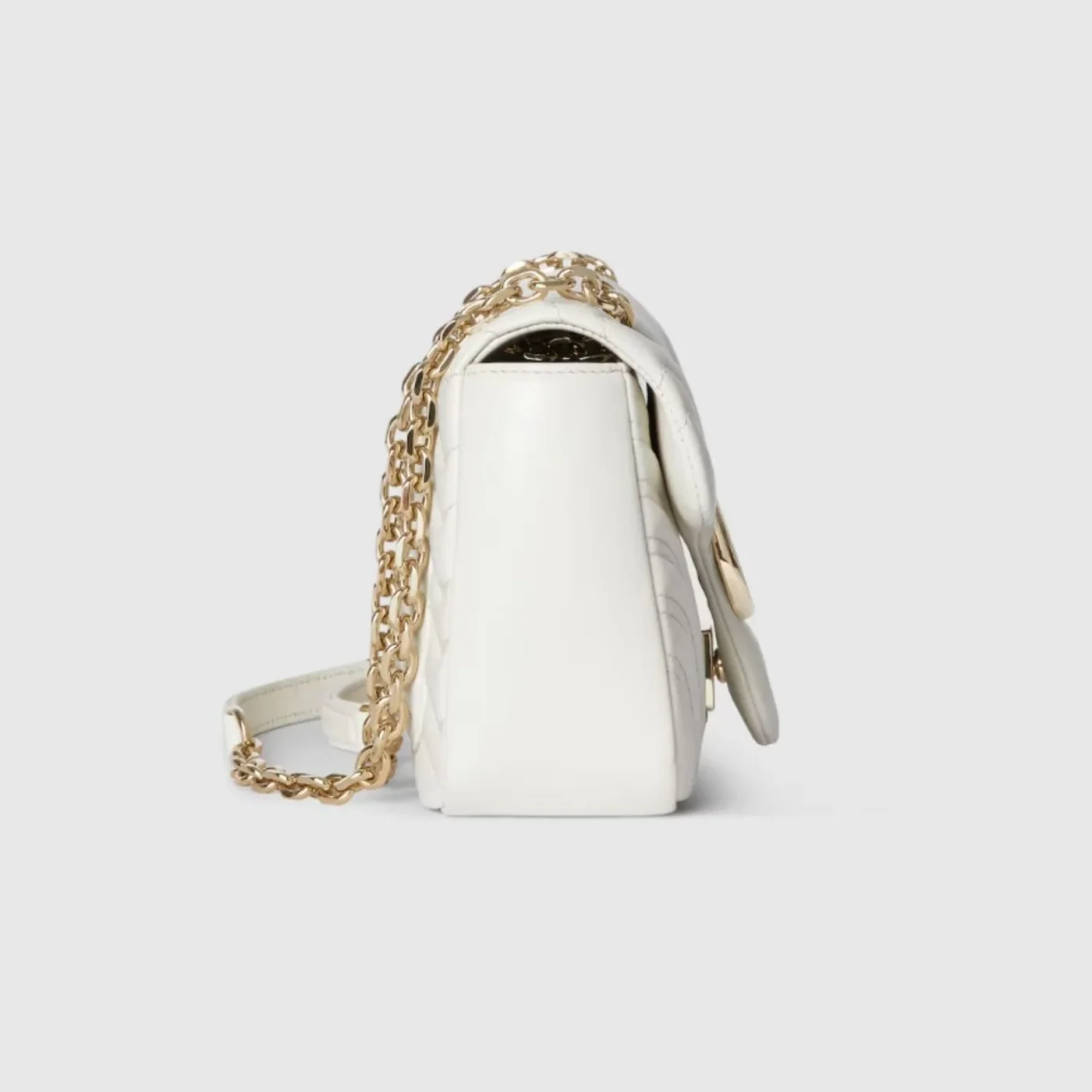 Gucci Marmont Medium Shoulder Bag in White Gold Hardware Gucci Marmont Medium Shoulder Bag in White Gold Hardware
