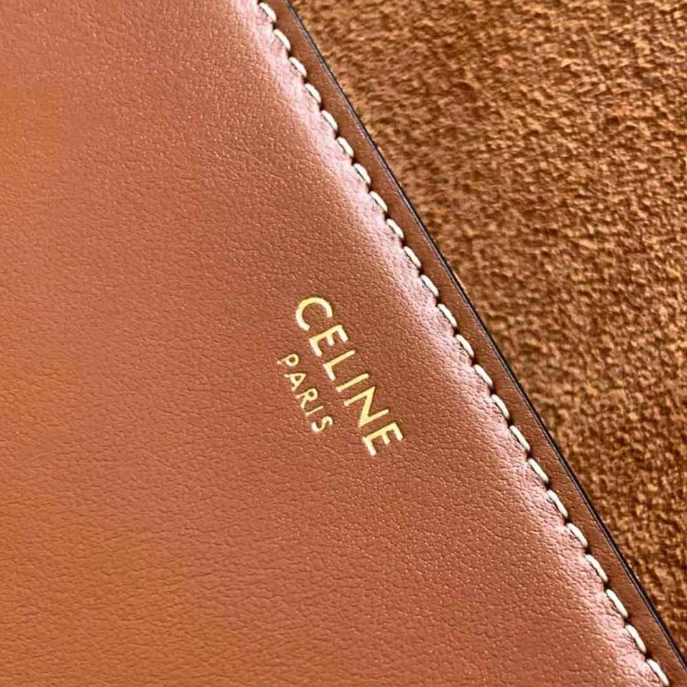 Celine Besace Cuir Triomphe in Smooth Calfskin for Women in Brown