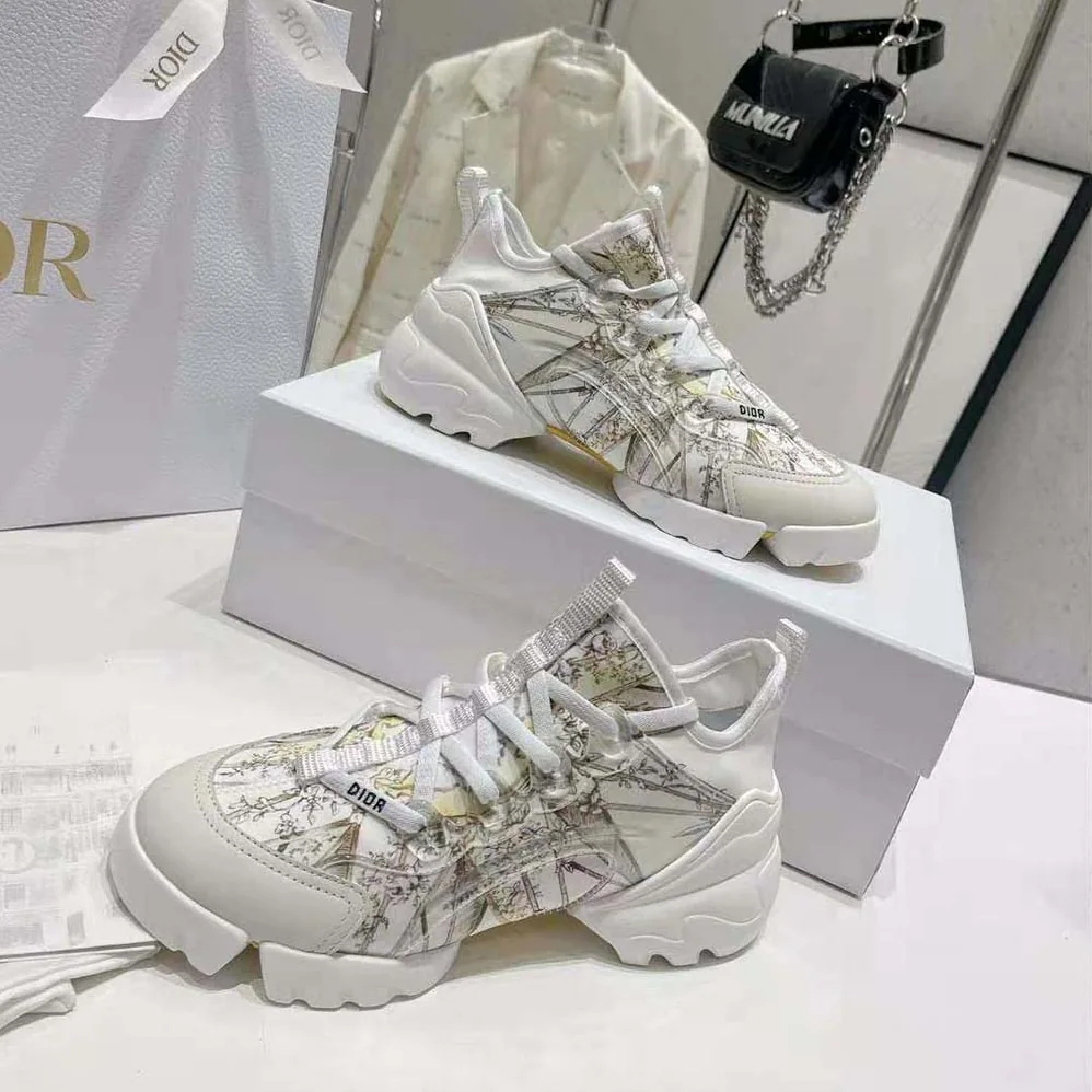 Dior D-Connect Sneaker Multicolor Technical Fabric with Rêve D'Infini Print for Women Dior D-Connect Sneaker Multicolor Technical Fabric with Rêve D'Infini Print for Women