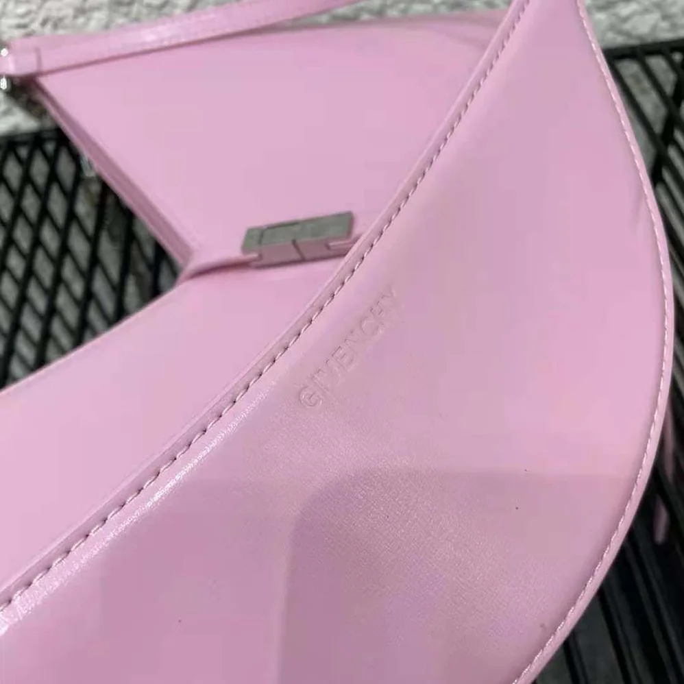 Givenchy Small Cut Out Bag in Box Leather with Chain for Women in Pink