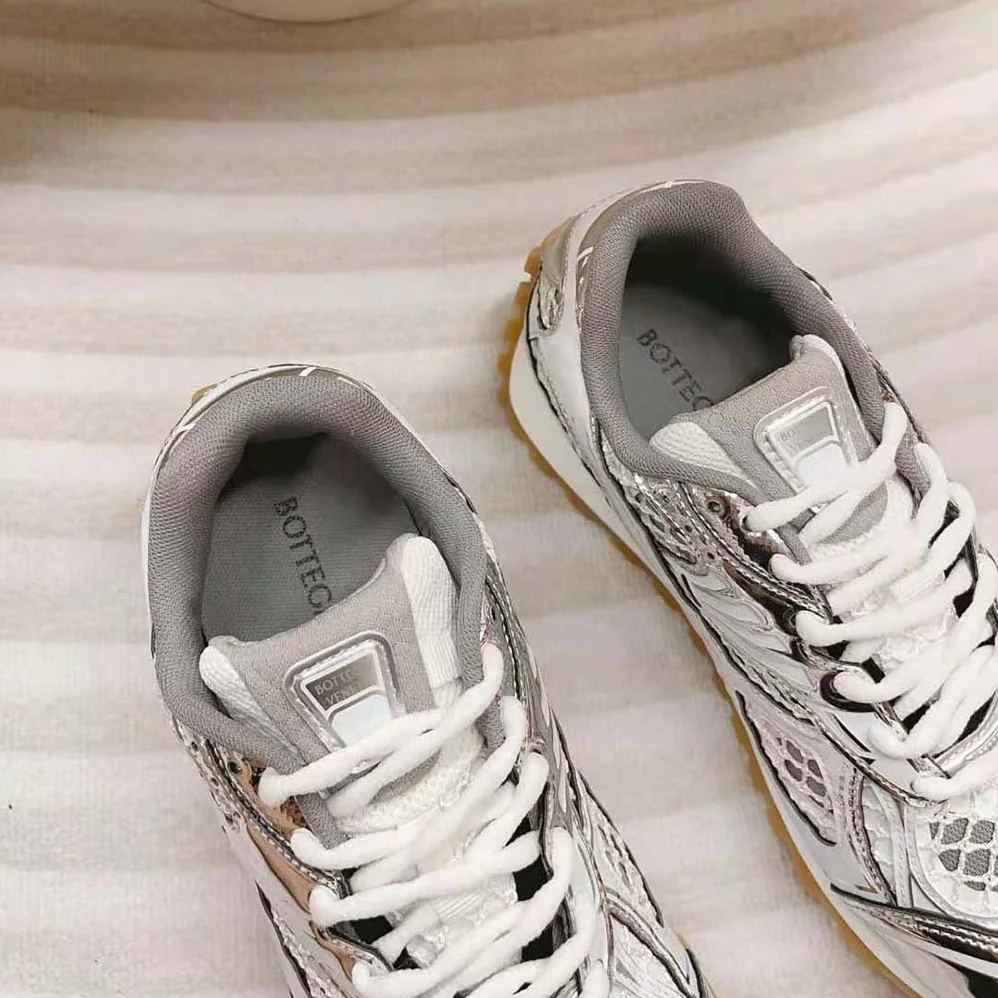 Bottega Veneta Technical Fabric Lace-up Orbit Sneaker for Unisex in White Bottega Veneta Technical Fabric Lace-up Orbit Sneaker for Unisex in White