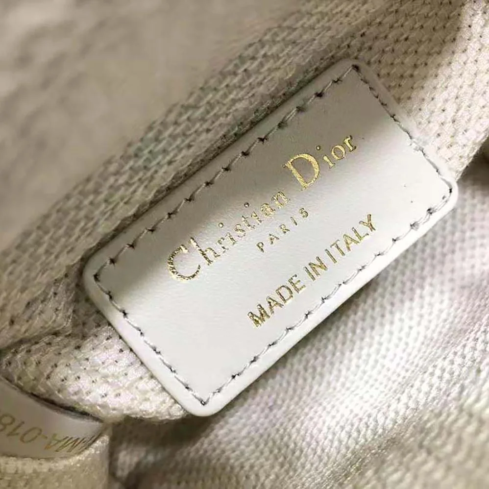 Dior Mini Lady Dior Bag Square Embroidery Set with White Multicolor Strass for Women Dior Mini Lady Dior Bag Square Embroidery Set with White Multicolor Strass for Women