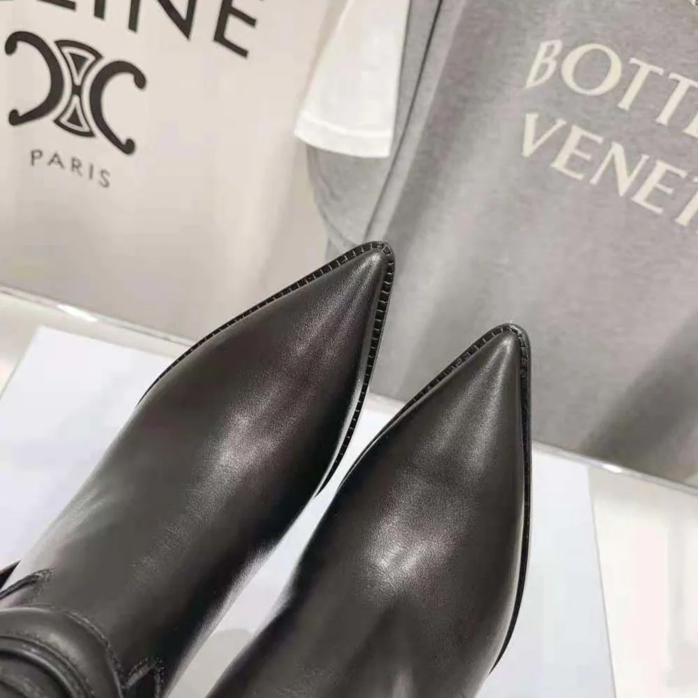 Celine Verneuil Triomphe Harness Low Boot in Calfskin for Women