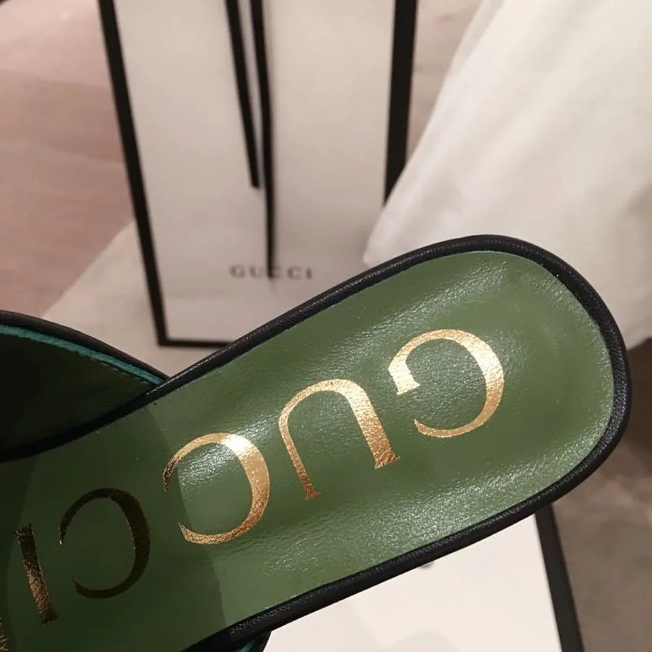 Gucci Horsebit Platform Mules Black