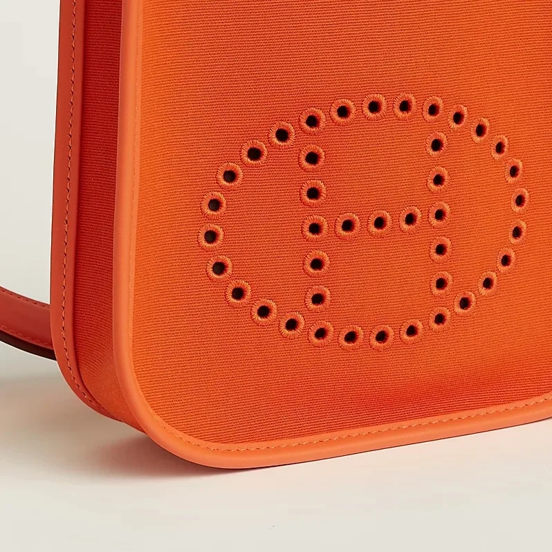 Hermes Neo Evelyne 16 Shoulder Bag in Orange Palladium Hardware