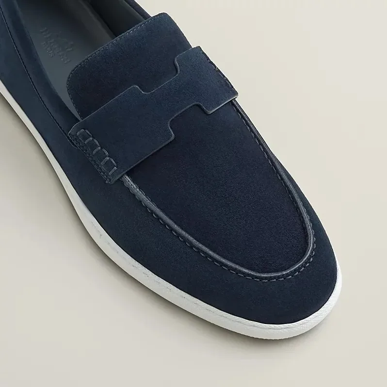 Hermes Job Loafers Marine Hermes Job Loafers Marine