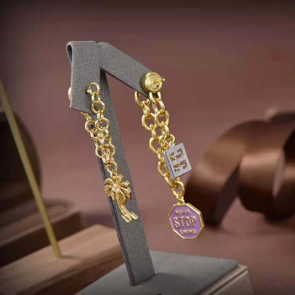 Givenchy Charms Asymmetrical Earrings for Women