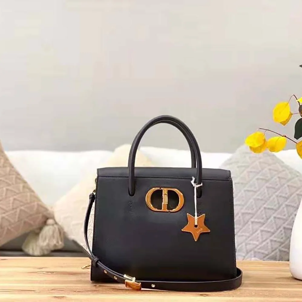 Dior Large ST Honore Tote Black Grained Calfskin for Women Dior Large ST Honore Tote Black Grained Calfskin for Women