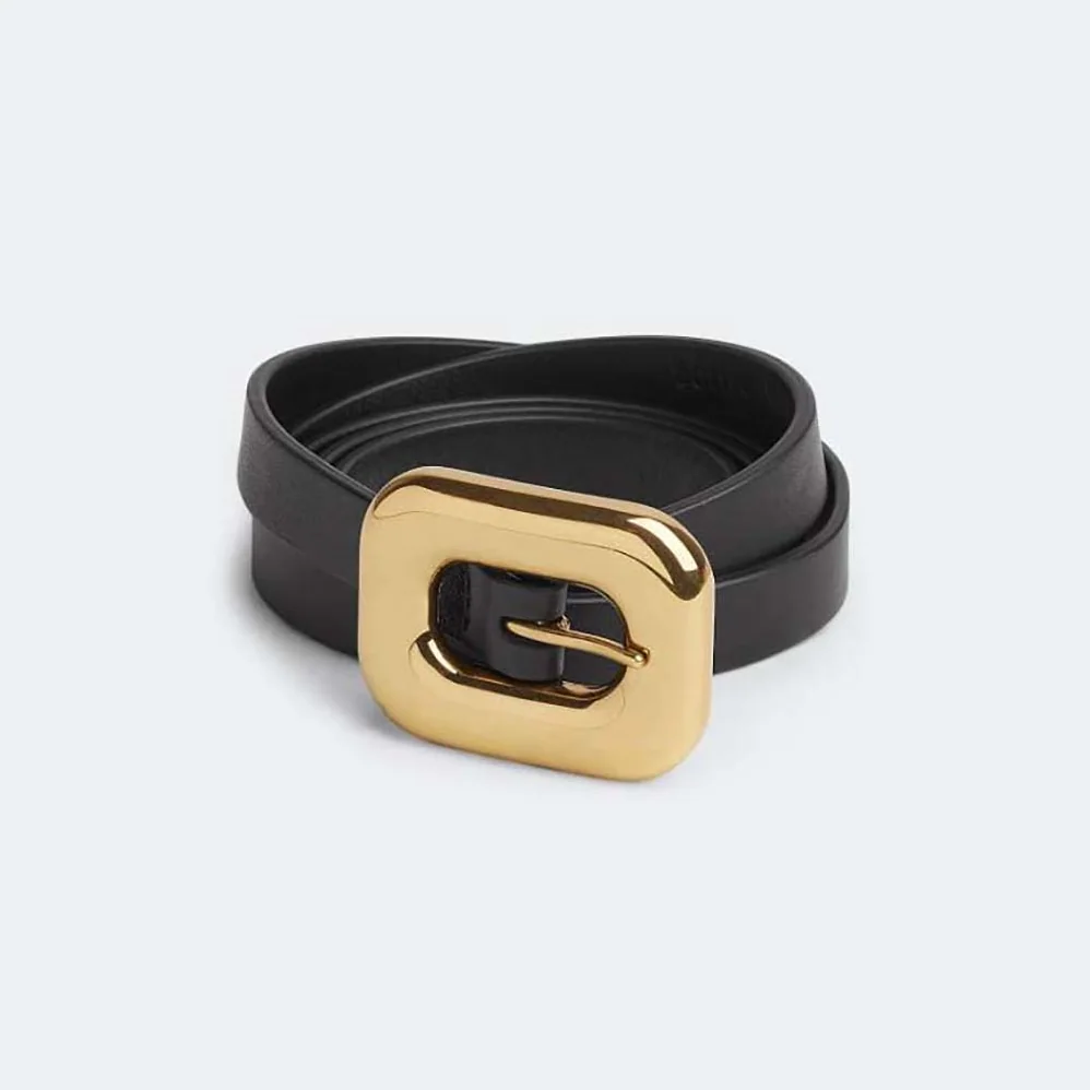 Bottega Veneta Chain Link Belt for Women in Black