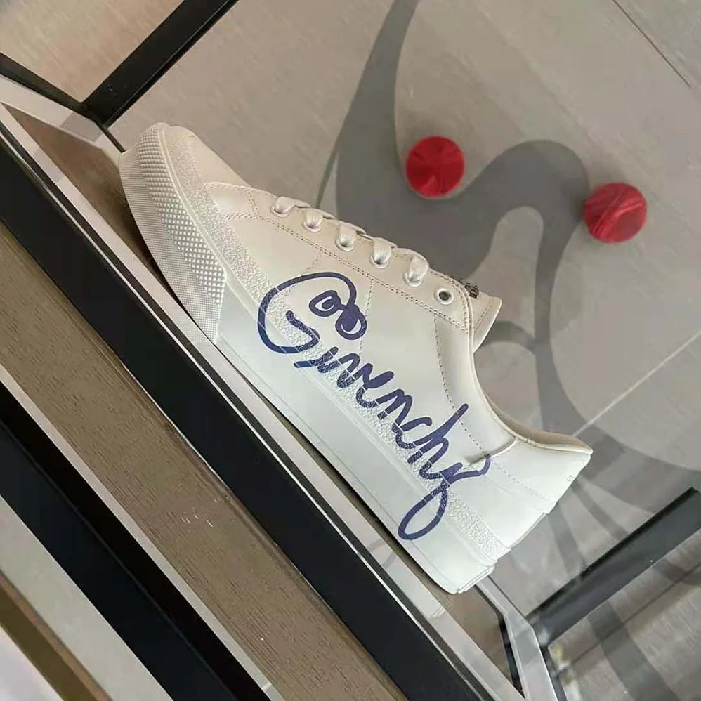 Givenchy Sneakers City Sport in GIVENCHY Print Leather for Men in White