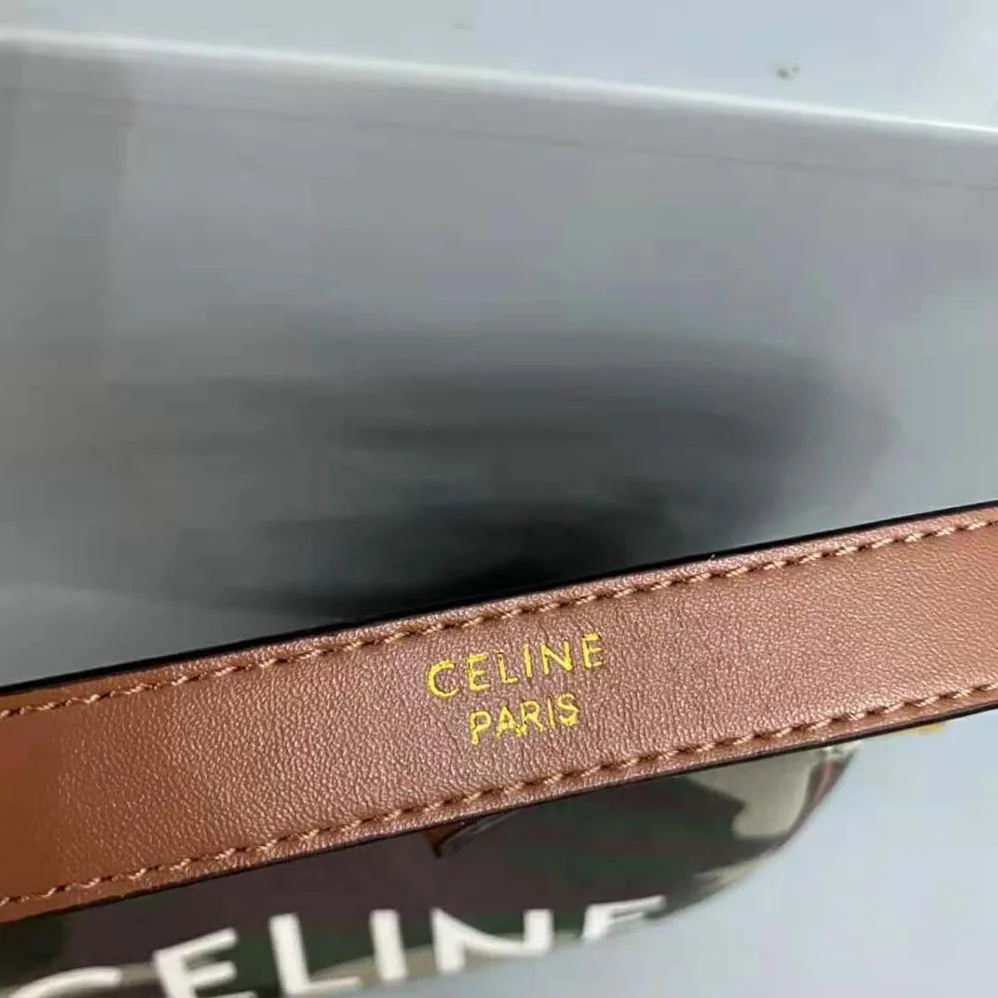 Celine AVA Bag in Canvas with Camouflage and Celine Print for Women