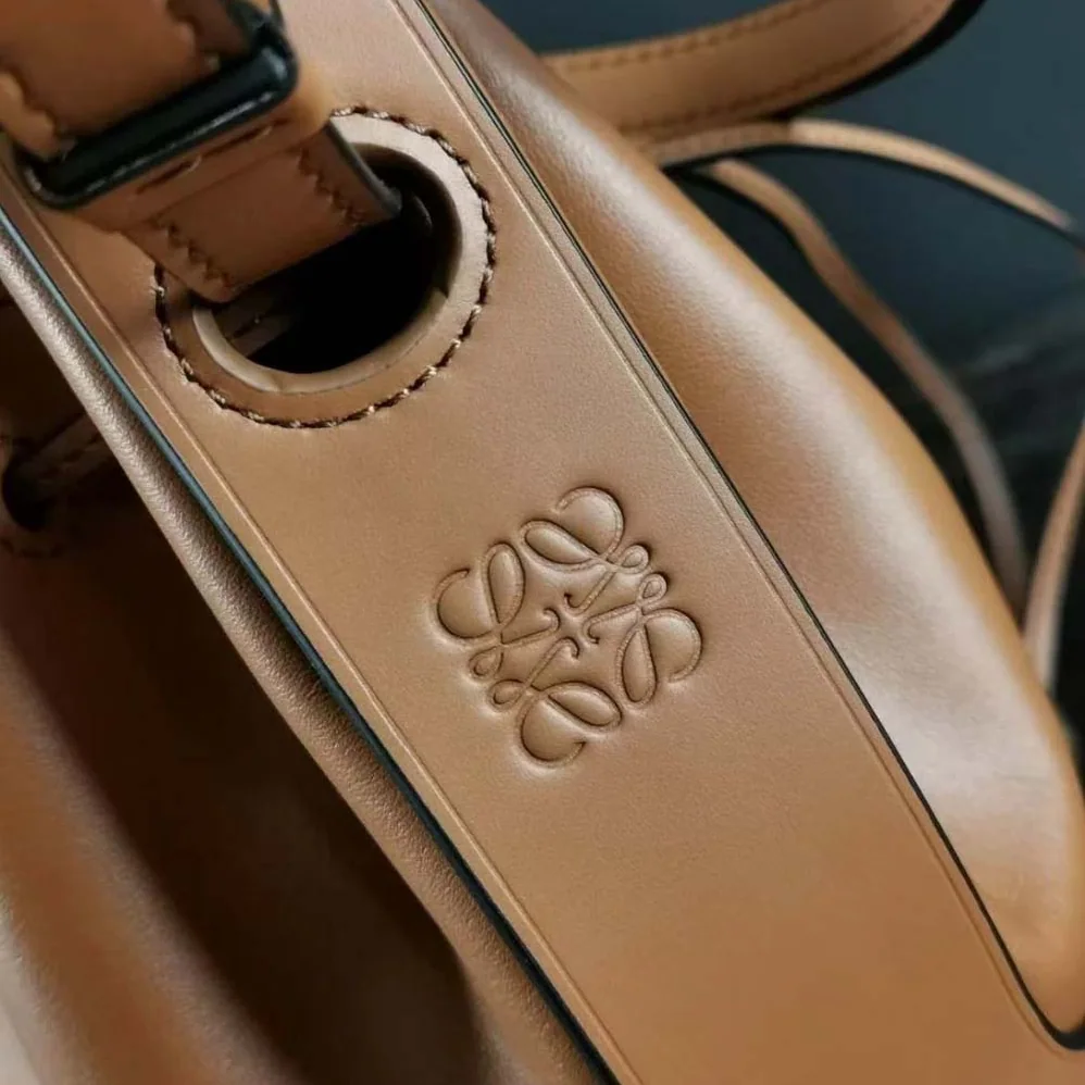 Loewe Mini Nano Balloon Bag in Nappa and Calfskin for Women in Brown