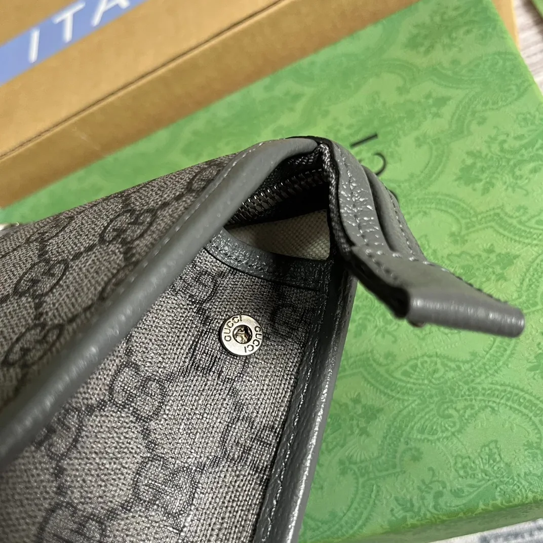Gucci Ophidia GG Toiletry Case Supreme Canvas Grey /