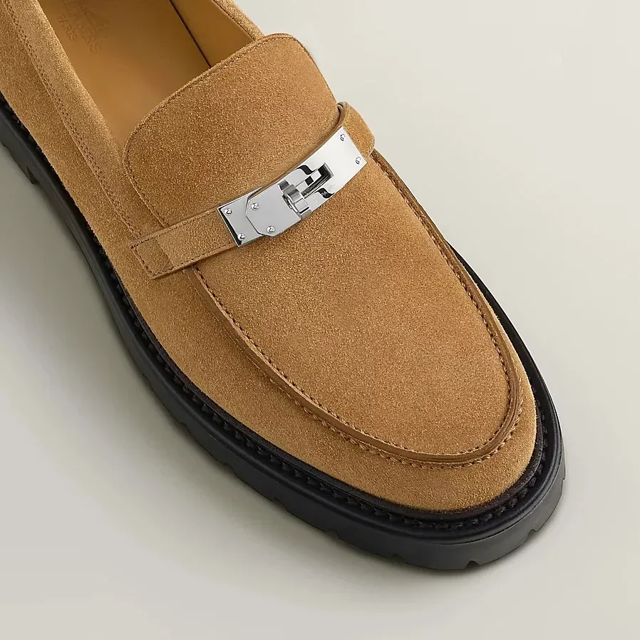Hermes Icone Loafers Brun Fume