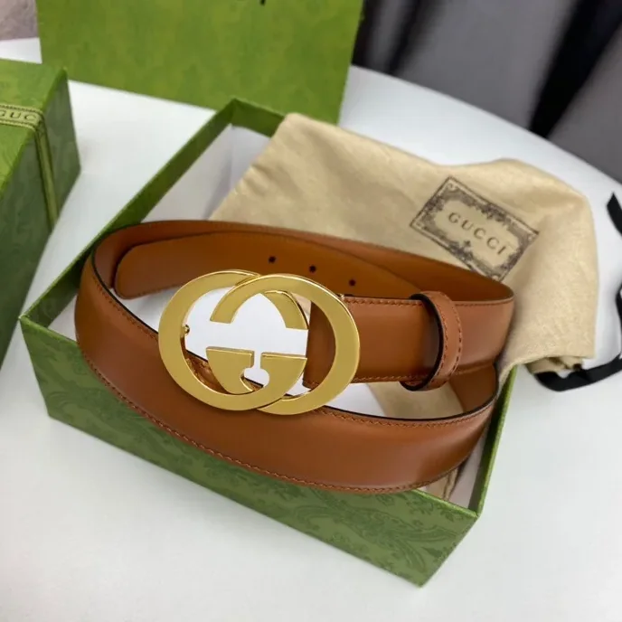 Gucci Blondie Belt Brown, GG for Women Gucci Blondie Belt Brown, GG for Women
