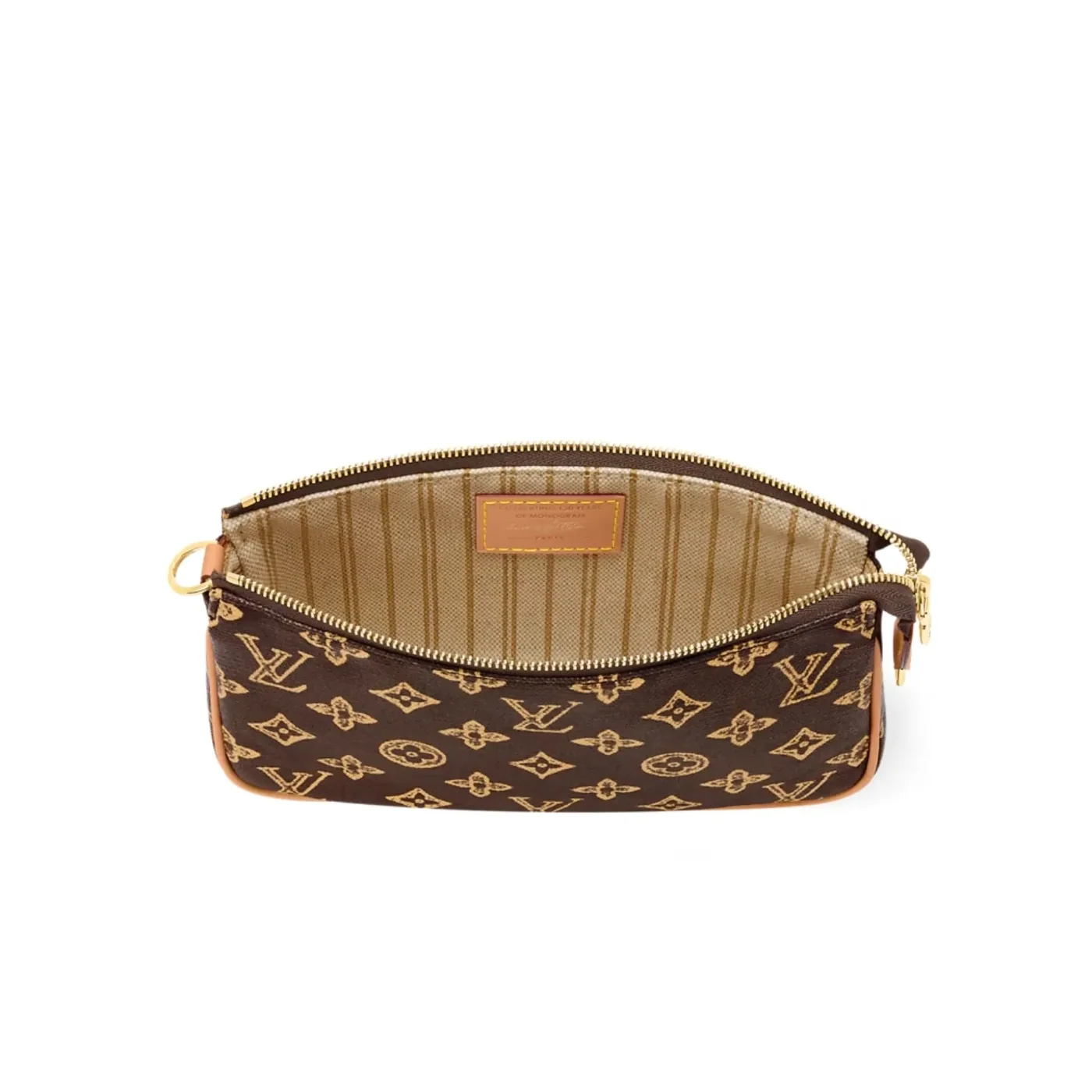 Louis Vuitton Pochette Accessoires Shoulder Bag / Brown Monogram Origine Ebene Gold Hardware