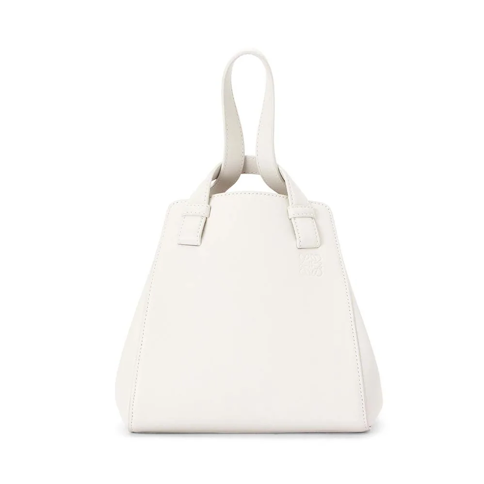 Loewe Hammock Nugget Bag in Nappa Calfskin for Women in White Loewe Hammock Nugget Bag in Nappa Calfskin for Women in White