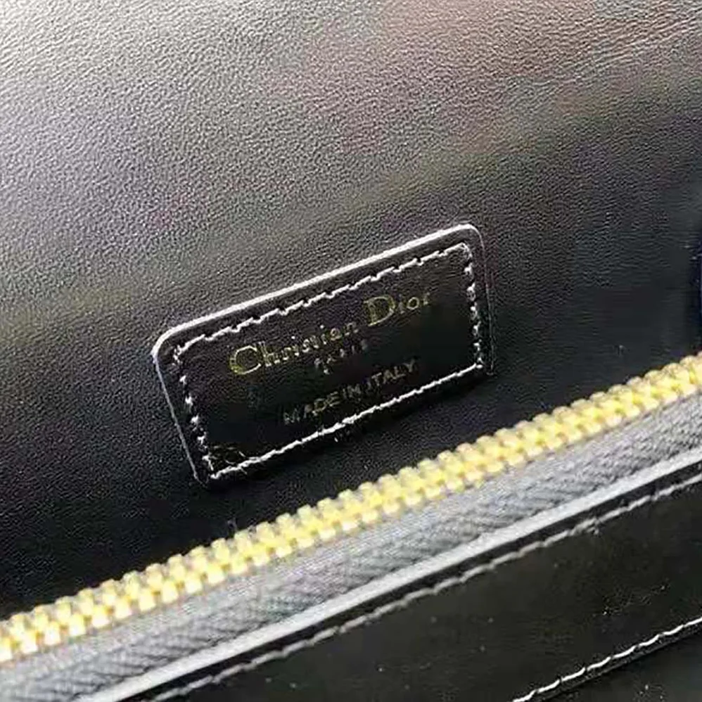 Dior Large ST Honore Tote Black Box Calfskin for Women