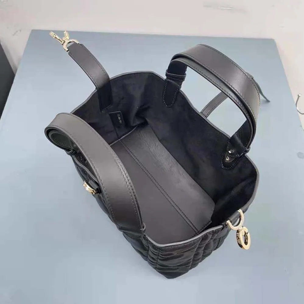 Dior Small Dior Toujours Bag Black Macrocannage Calfskin for Women Dior Small Dior Toujours Bag Black Macrocannage Calfskin for Women
