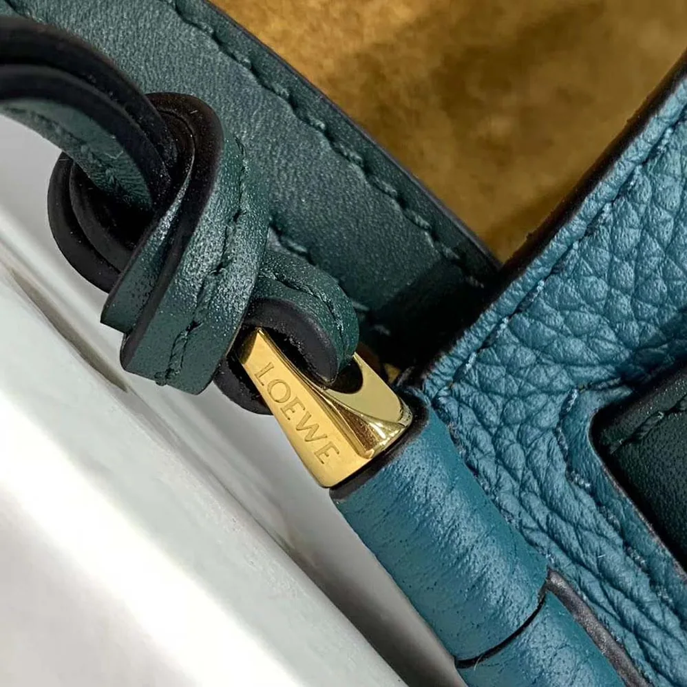 Loewe Gate Mini Bag Petroleum Soft Grained Calf for Women in Blue Loewe Gate Mini Bag Petroleum Soft Grained Calf for Women in Blue