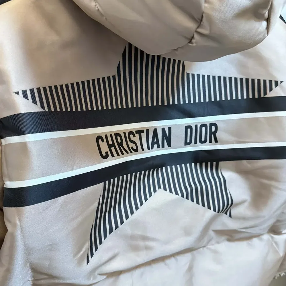 Dior DiorAlps Hooded Cropped Puffer Jacket Pink Quilted Technical Fabric for Women