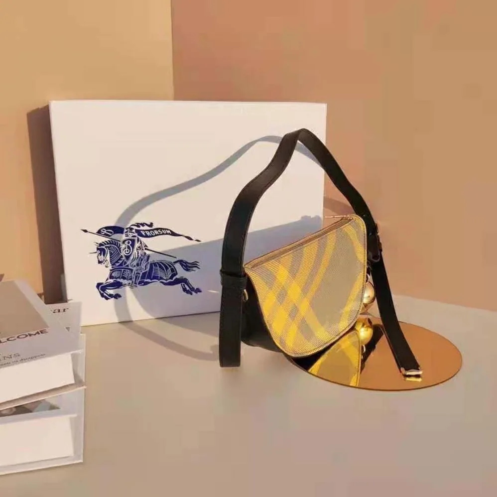 Burberry Mini Shield Sling Bag for Women in Yellow Burberry Mini Shield Sling Bag for Women in Yellow