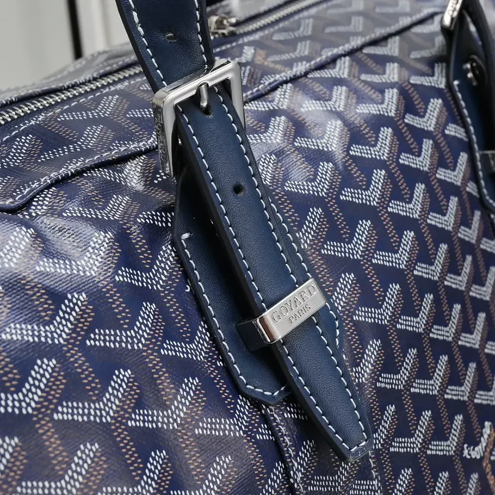 Goyard Boston 50 Bag for Unisex in Navy Blue