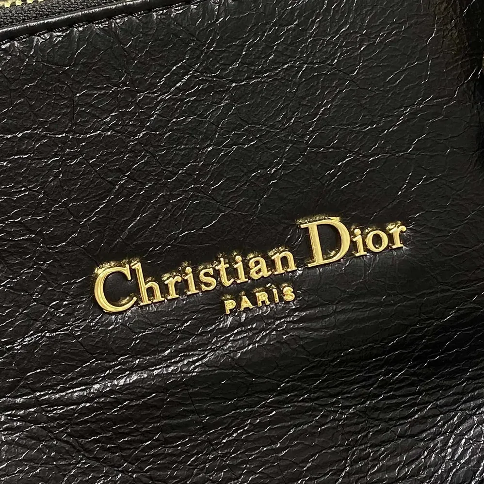 Dior Medium Grand Tour Bowling Bag Black Crinkled Calfskin for Women Dior Medium Grand Tour Bowling Bag Black Crinkled Calfskin for Women