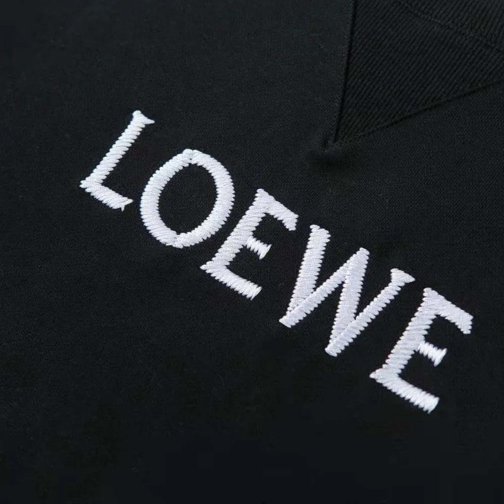 Loewe Regular Fit Sweatshirt in Cotton for Men in Black