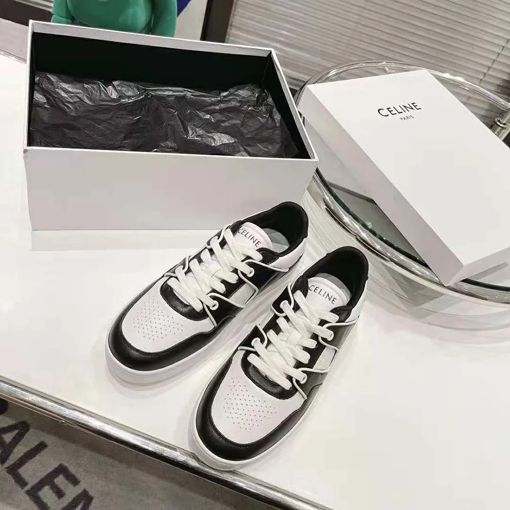 Celine CT-04 Celine Trainer Low Lace-up Sneaker in Calfskin for Men in Black Celine CT-04 Celine Trainer Low Lace-up Sneaker in Calfskin for Men in Black