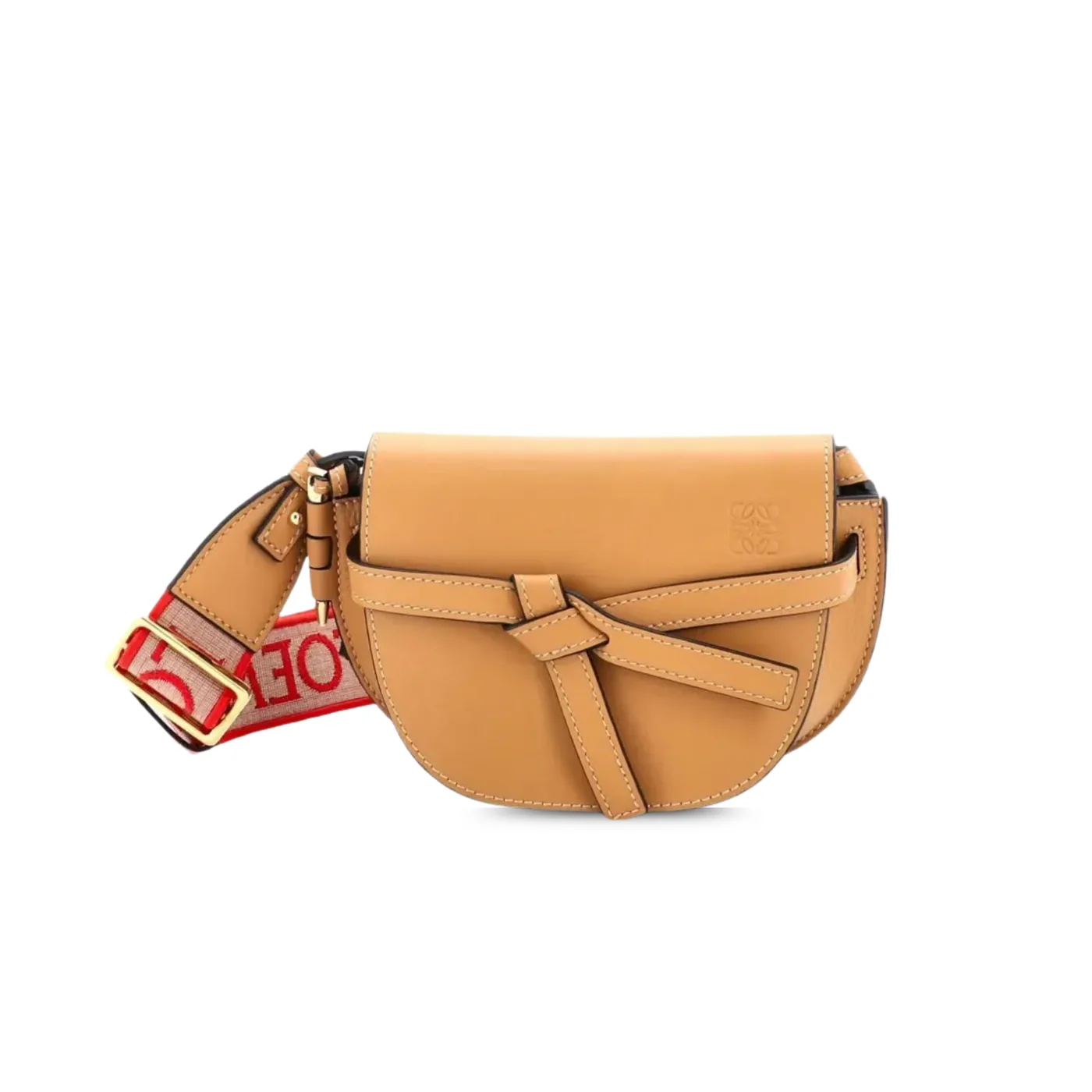Loewe Gate Dual Mini Shoulder Bag in Beige Gold Hardware Loewe Gate Dual Mini Shoulder Bag in Beige Gold Hardware