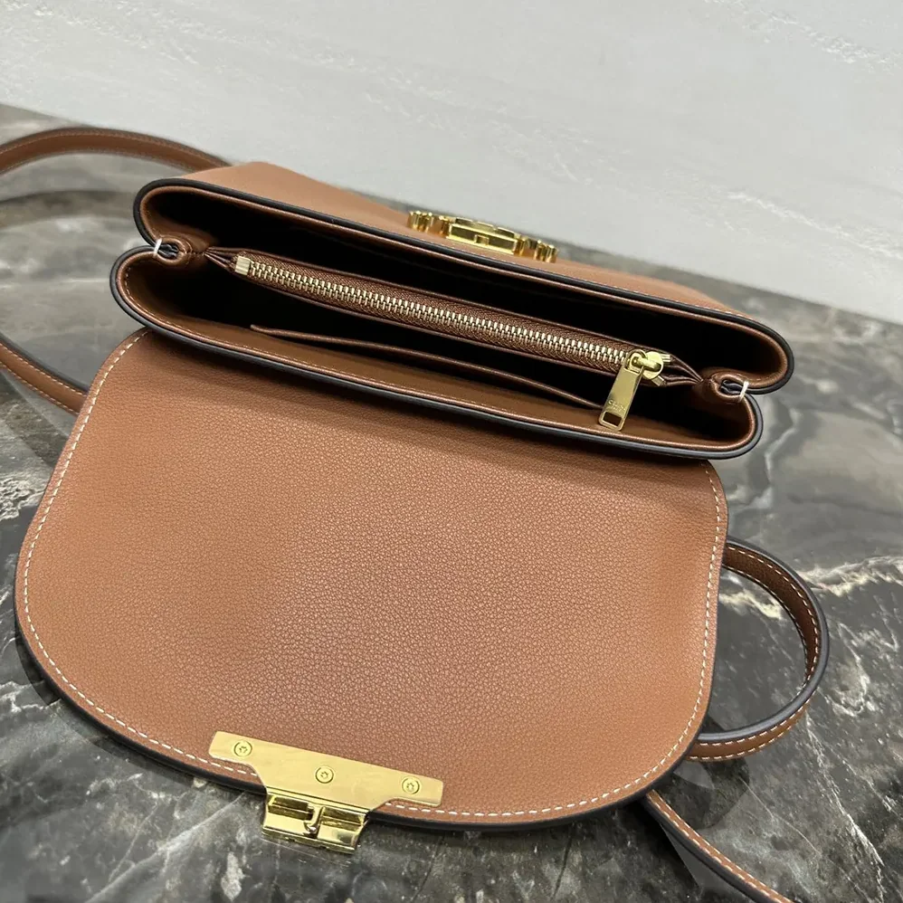 Celine Teen Nino Bag in Smooth Satinated Calfskin for Women in Brown