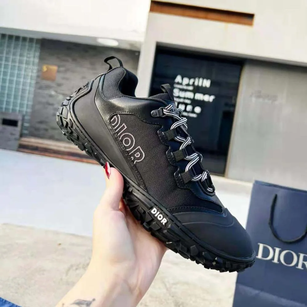 Dior Diorizon Hiking Shoe Purple Technical Mesh with Black Rubber for Men