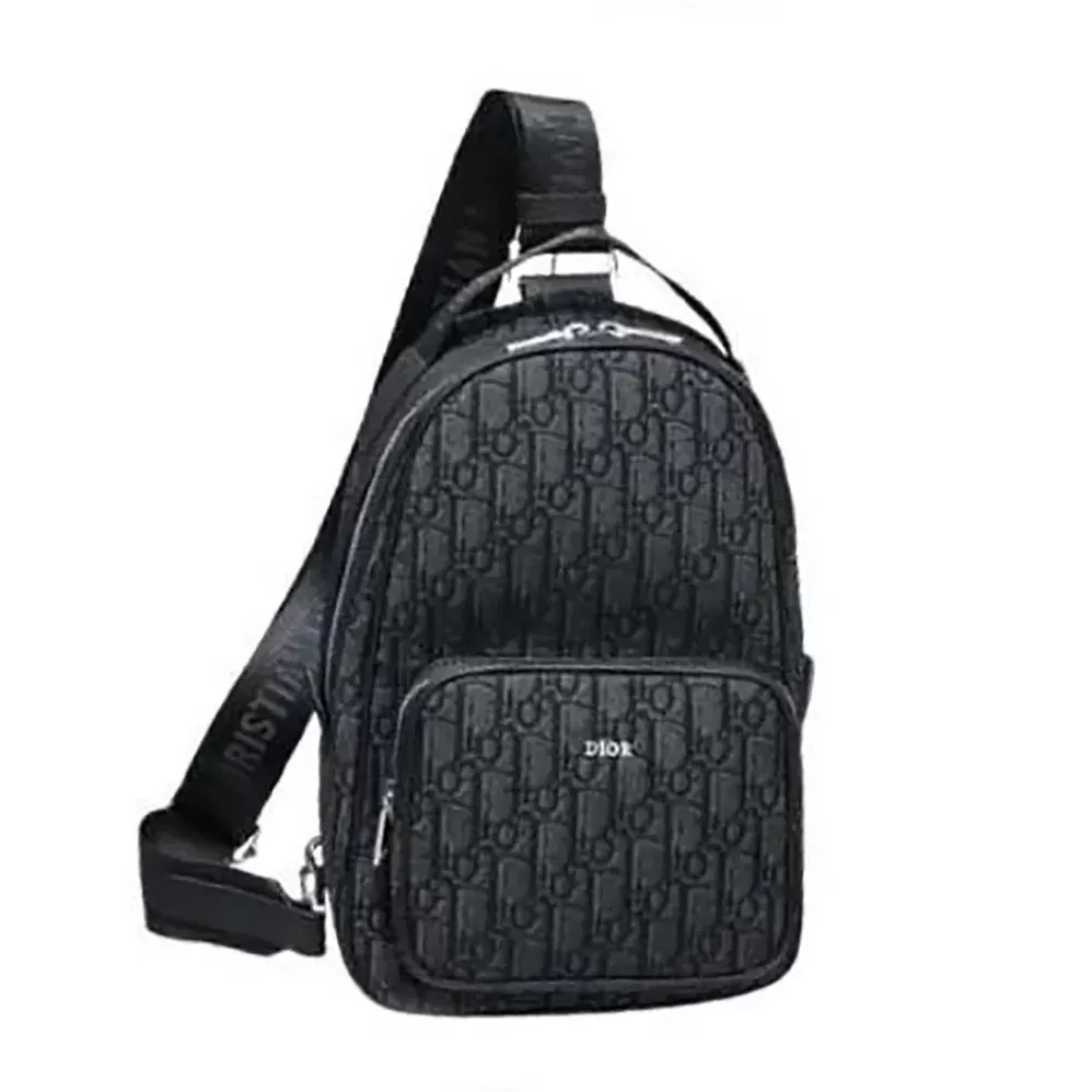 Dior Mini Rider Backpack Black Dior Oblique Jacquard for Men