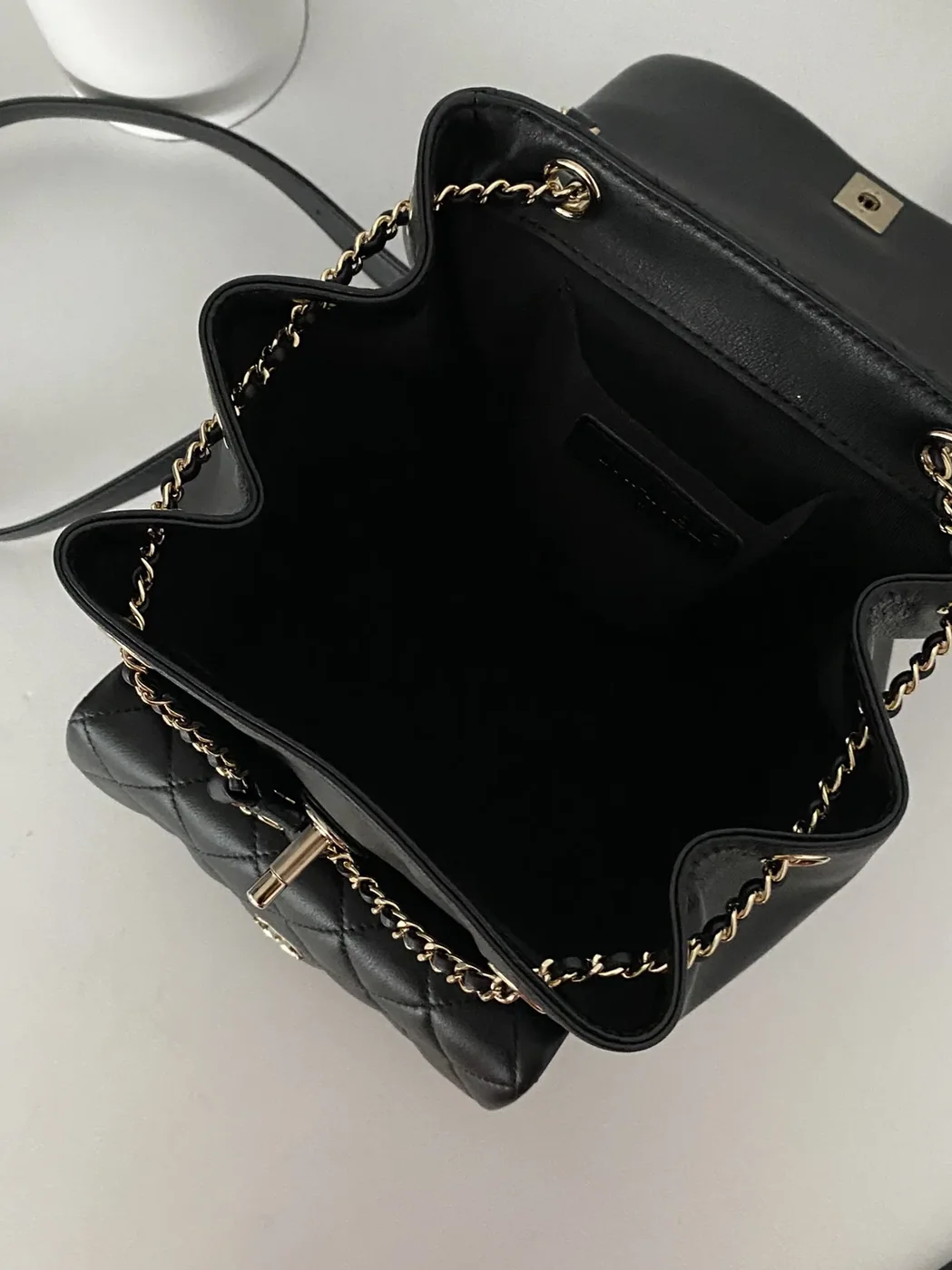 Chanel Duma Backpack in Black Gold Hardware Chanel Duma Backpack in Black Gold Hardware