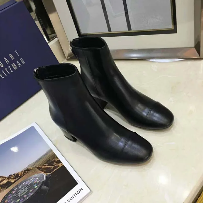 Stuart Weitzman Shoes The Zappa 50 Bootie 50mm Heel for Women in Black Stuart Weitzman Shoes The Zappa 50 Bootie 50mm Heel for Women in Black