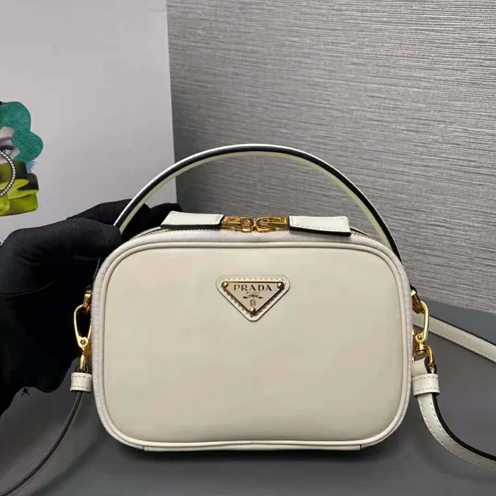 Prada Odette Leather Mini-bag for Women in White